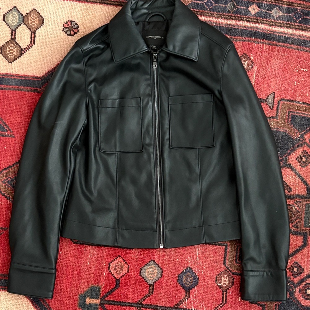 Banana Republic Black Leather Jacket